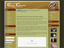 Tablet Screenshot of cafecicero.hu